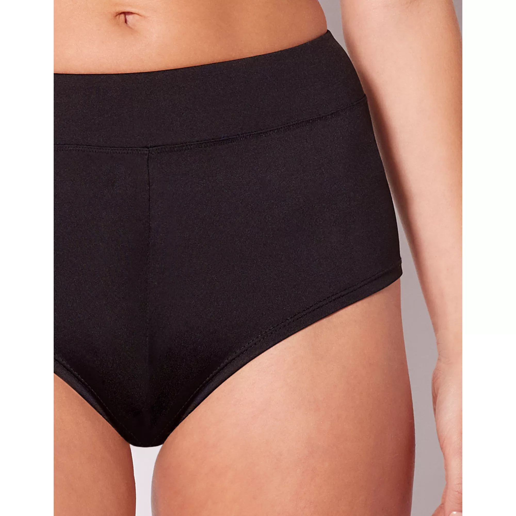 Solid Black Booty Shorts at Spencer's