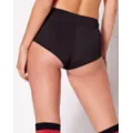 Solid Black Booty Shorts at Spencer's