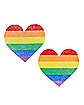 Rainbow Heart Nipple Pasties