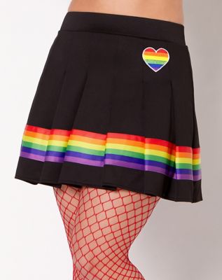 Rainbow Pride Flag Heart Skirt
