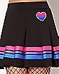 Bisexual Flag Heart Skirt