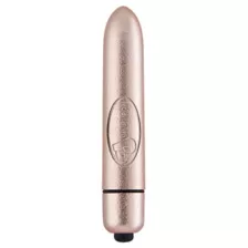 Rose Goldtone Precious Metal 10-Function Waterproof Bullet Vibrator 3.5 Inch - Hott Love at Spencer's