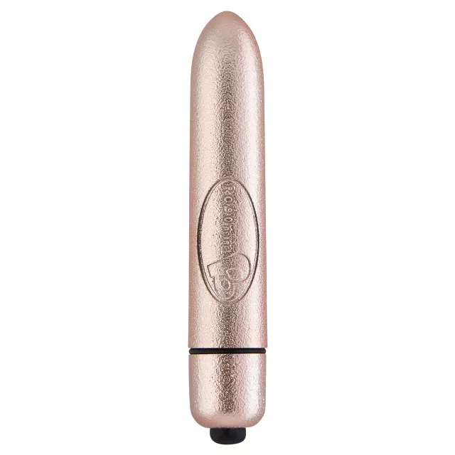 Rose Goldtone Precious Metal 10-Function Waterproof Bullet Vibrator 3.5 Inch - Hott Love at Spencer's