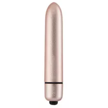 Rose Goldtone Precious Metal 10-Function Waterproof Bullet Vibrator 3.5 Inch - Hott Love at Spencer's