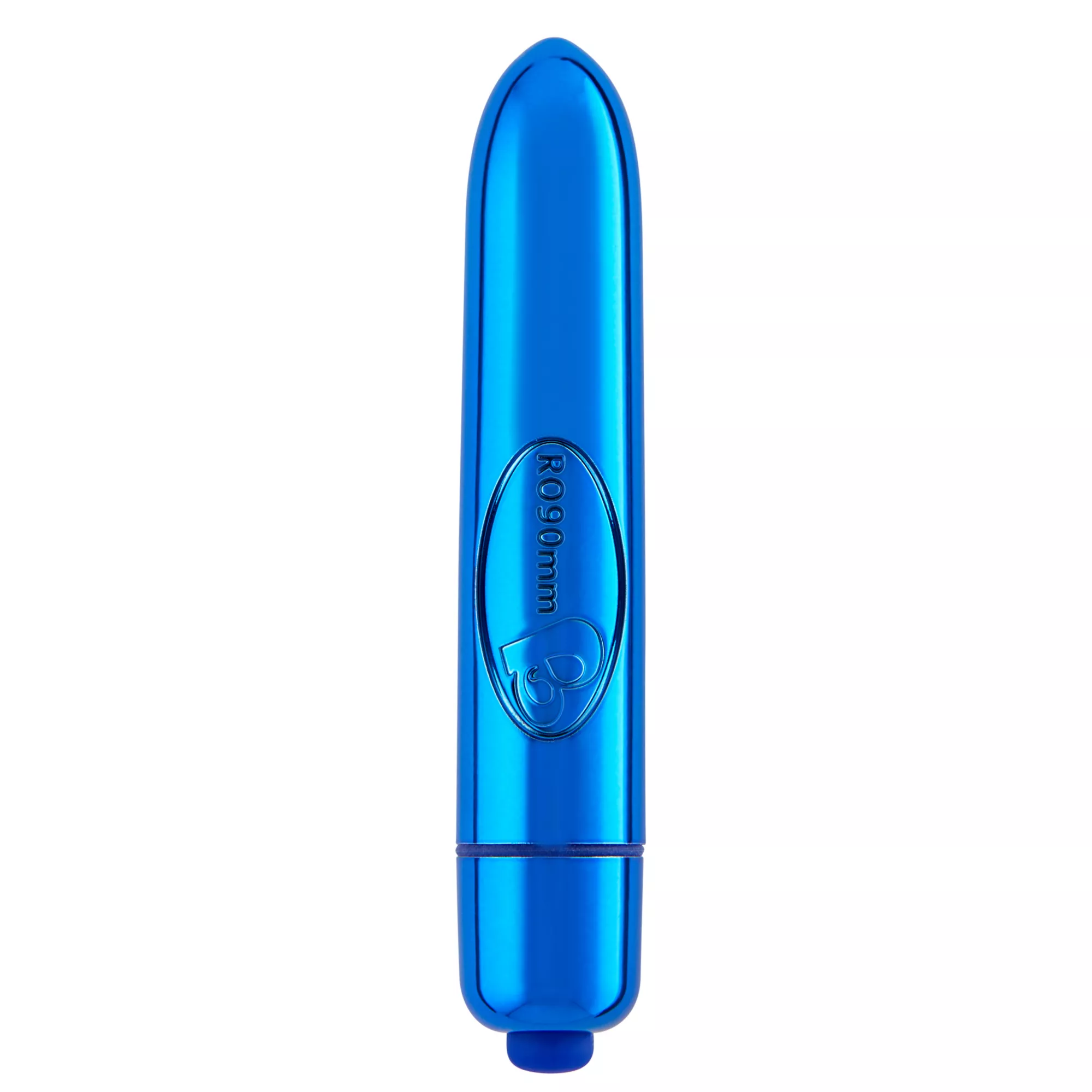 Blue Precious Metal 10-Function Waterproof Bullet Vibrator - 3.5 Inch at Spencer's
