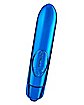 Blue Precious Metal 10-Function Waterproof Bullet Vibrator - 3.5 Inch