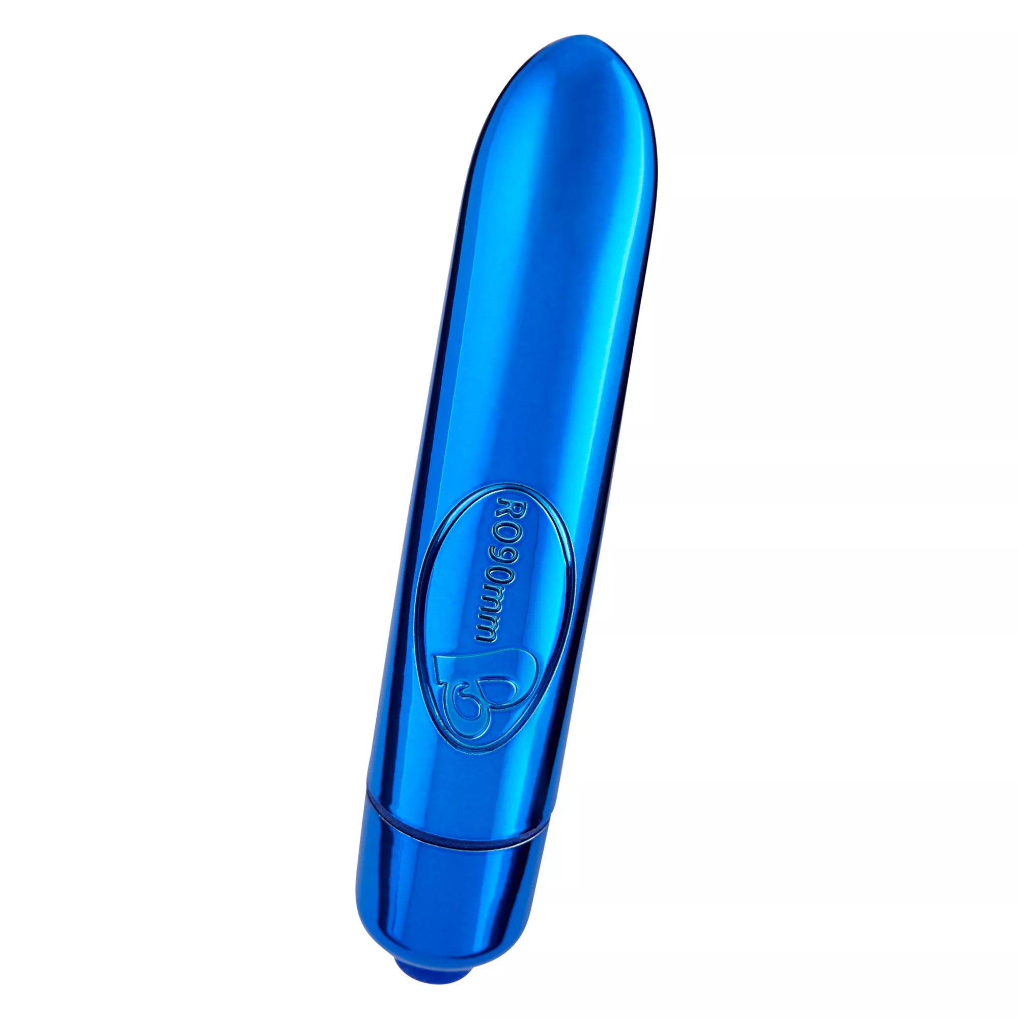 Blue Precious Metal 10-Function Waterproof Bullet Vibrator - 3.5 Inch at Spencer's