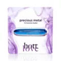 Blue Precious Metal 10-Function Waterproof Bullet Vibrator - 3.5 Inch at Spencer's