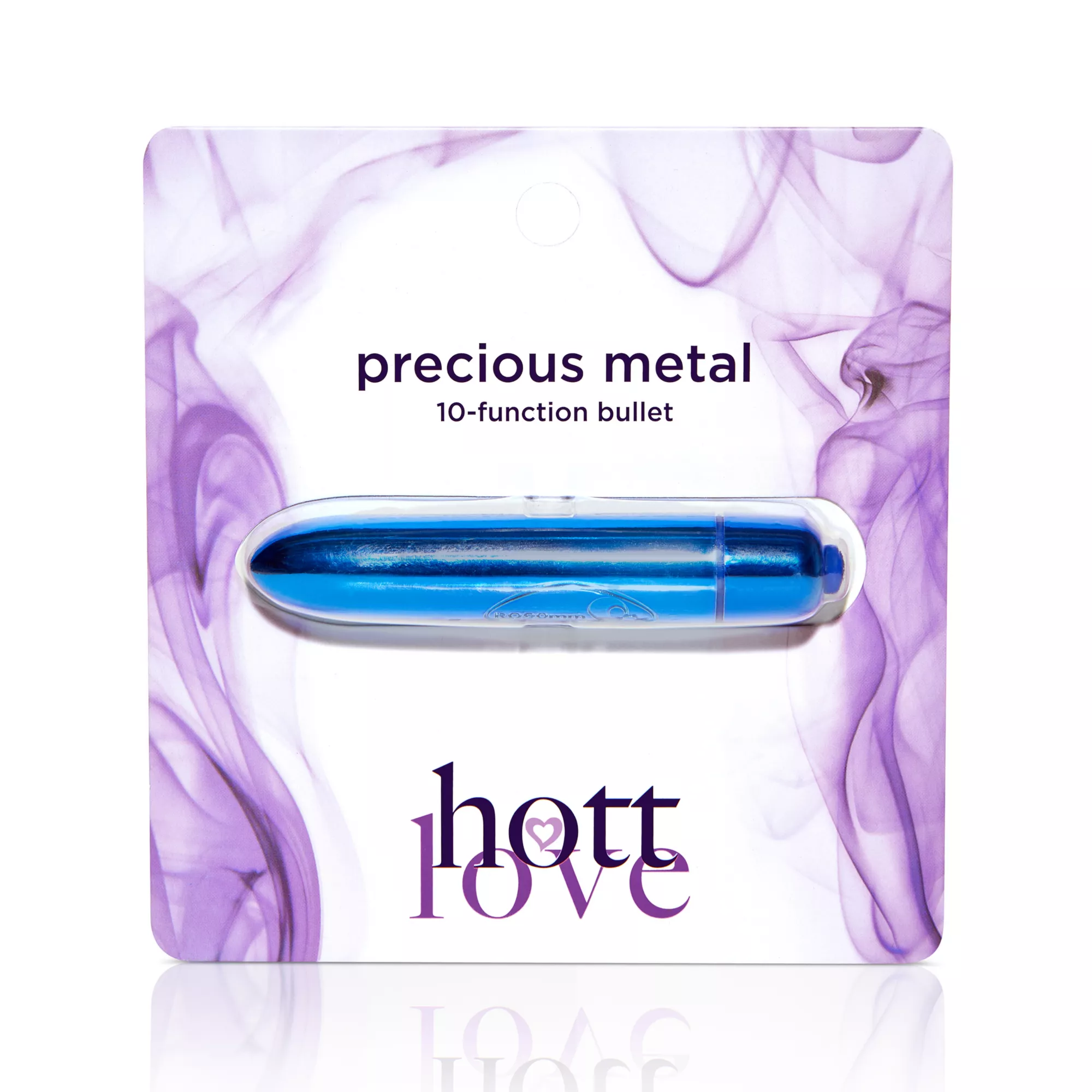 Blue Precious Metal 10-Function Waterproof Bullet Vibrator - 3.5 Inch at Spencer's