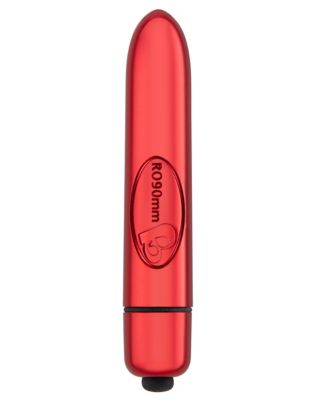 Red Precious Metal 10-Function Waterproof Bullet Vibrator - 3.5 Inch
