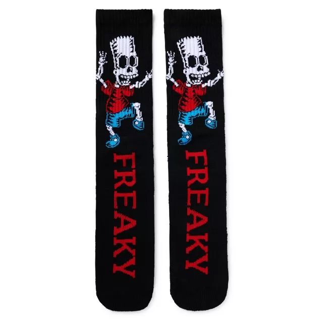 Freaky Bart Simpson Skeleton Crew Socks - The Simpsons at Spencer's