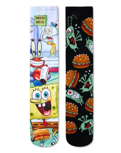 Krusty Krab Crew Socks 2 Pair - SpongeBob SquarePants