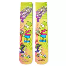 Bart Simpson Crew Socks  2 Pair - The Simpsons at Spencer's