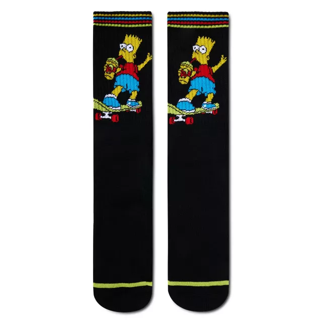 Bart Simpson Crew Socks  2 Pair - The Simpsons at Spencer's