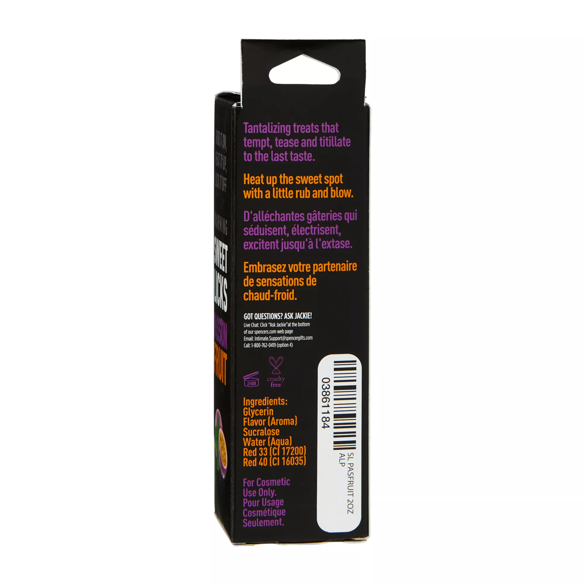 Warming Passion Fruit Flavored Glide 2 oz. - Sweet Licks at Spencer's