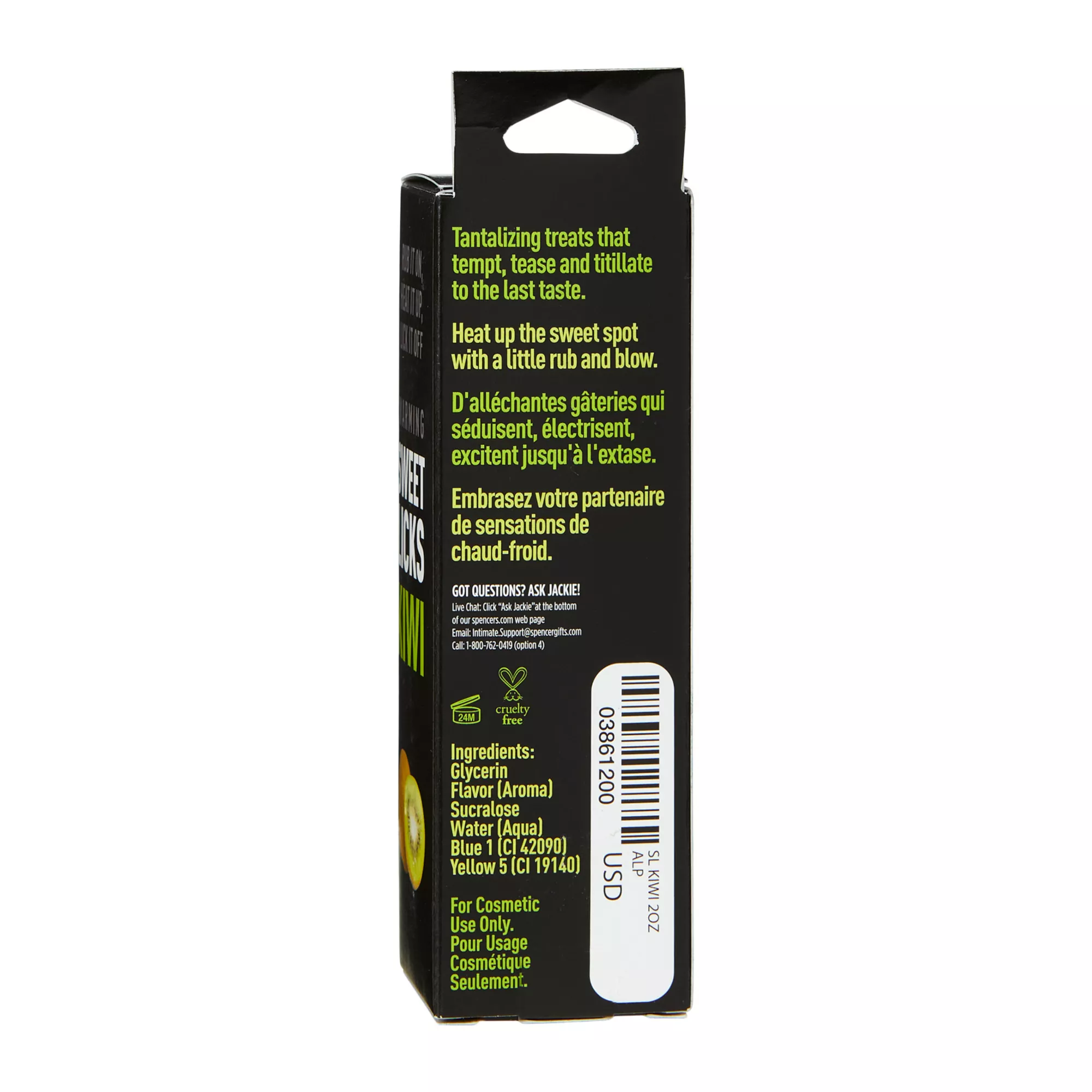 Warming Kiwi Flavored Glide 2 oz. - Sweet Licks at Spencer's