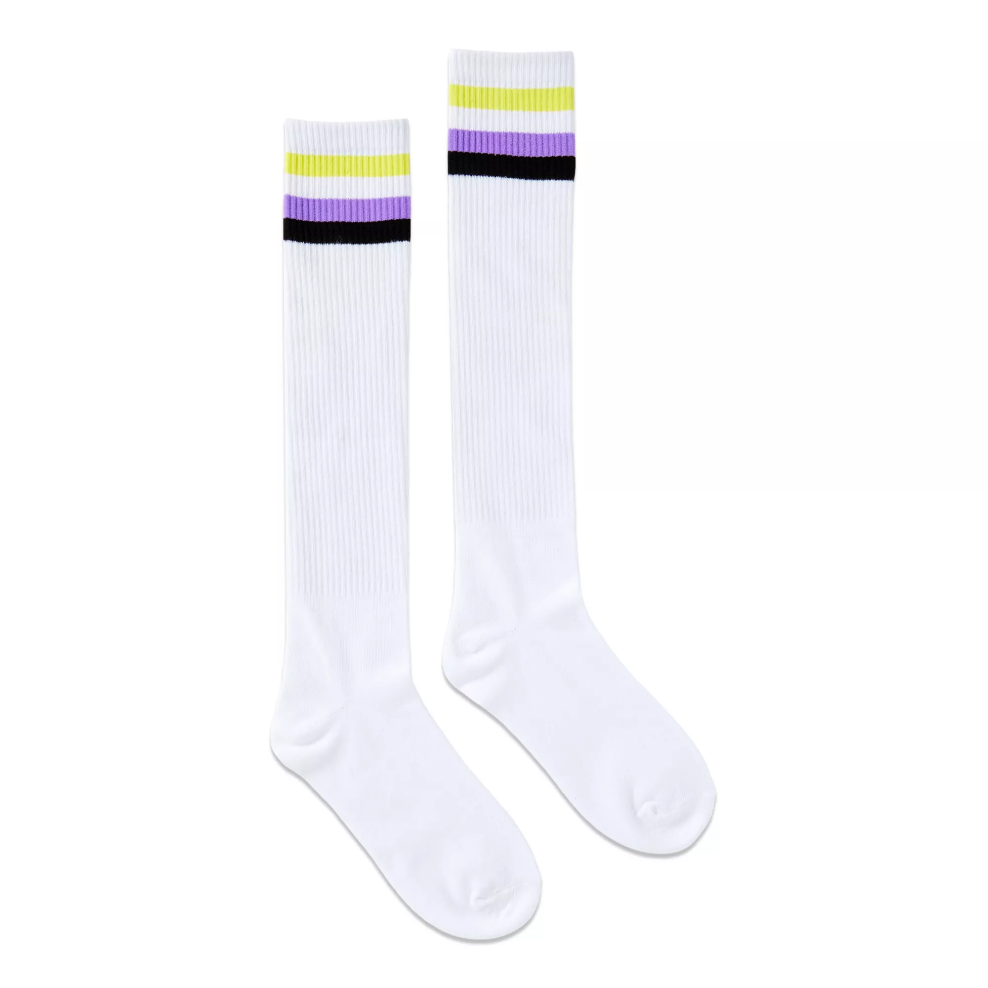 Nonbinary Flag Knee High Socks at Spencer's