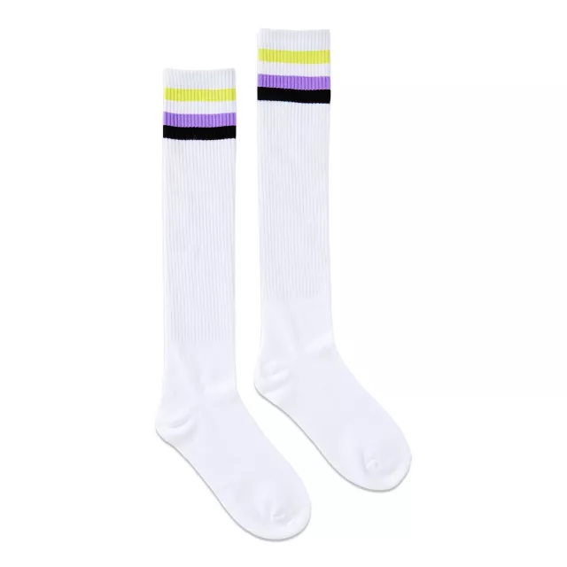 Nonbinary Flag Knee High Socks at Spencer's