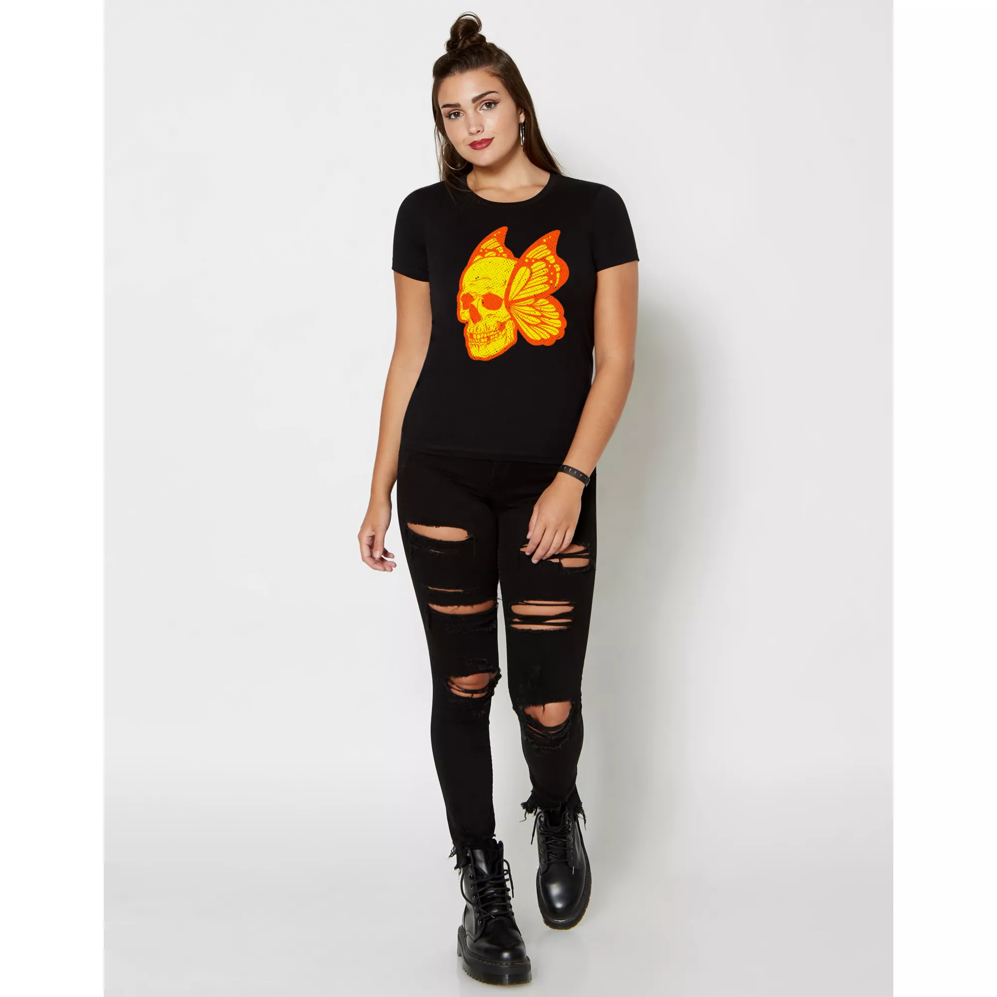 Skullterfly 2 T Shirt at Spencer's