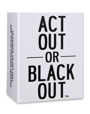 Act Out or Black Out Card Game