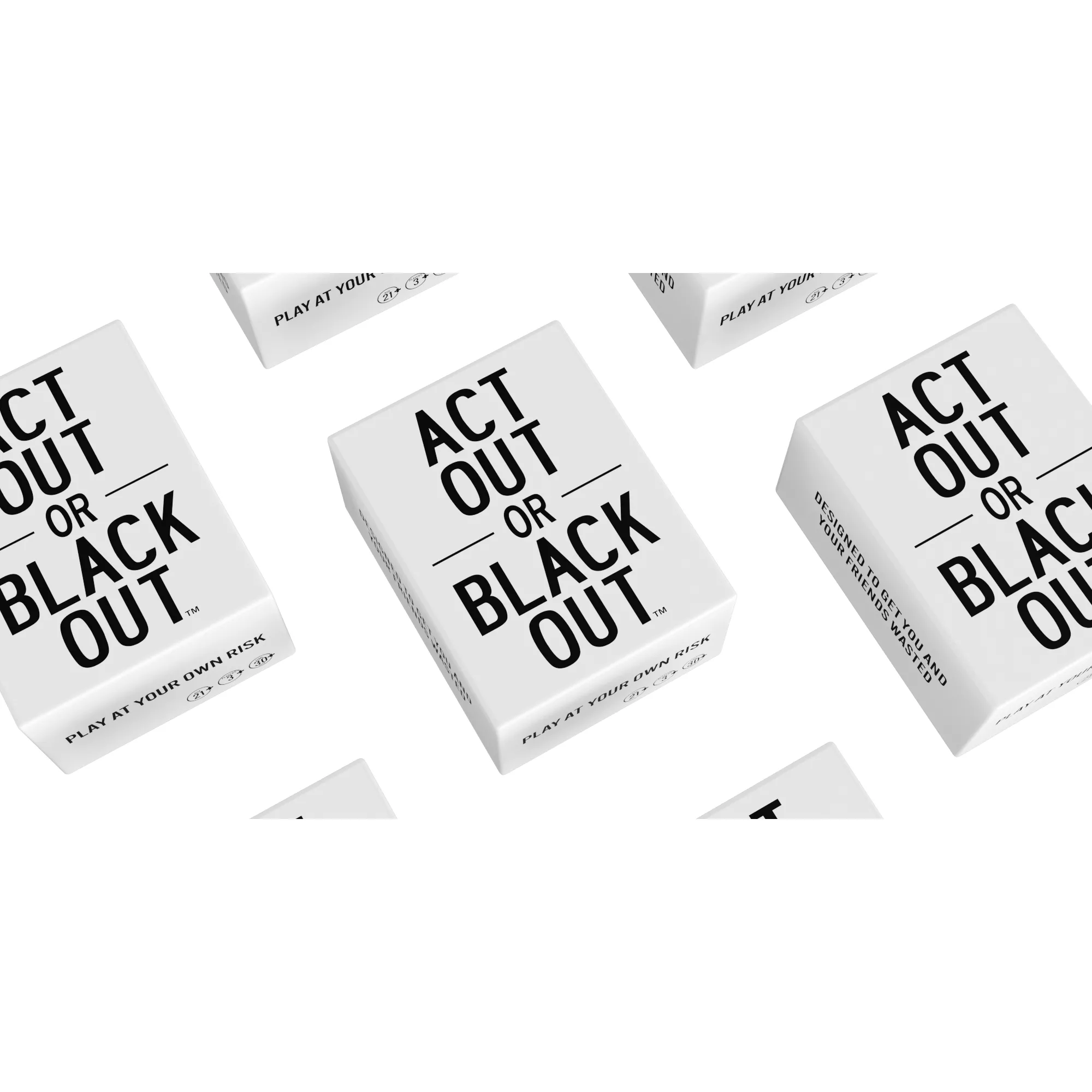 Act Out or Black Out Card Game