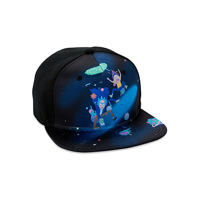 Rick And Morty Portal Time Pre-curved Bill Adjustable Snapback Hat