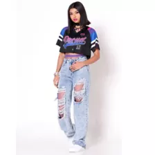 Proud AF Bisexual Pride Crop Top Jersey at Spencer's