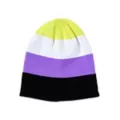 Nonbinary Pride Beanie Hat at Spencer's