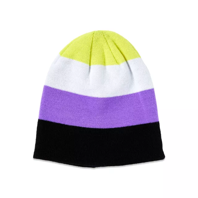 Nonbinary Pride Beanie Hat at Spencer's
