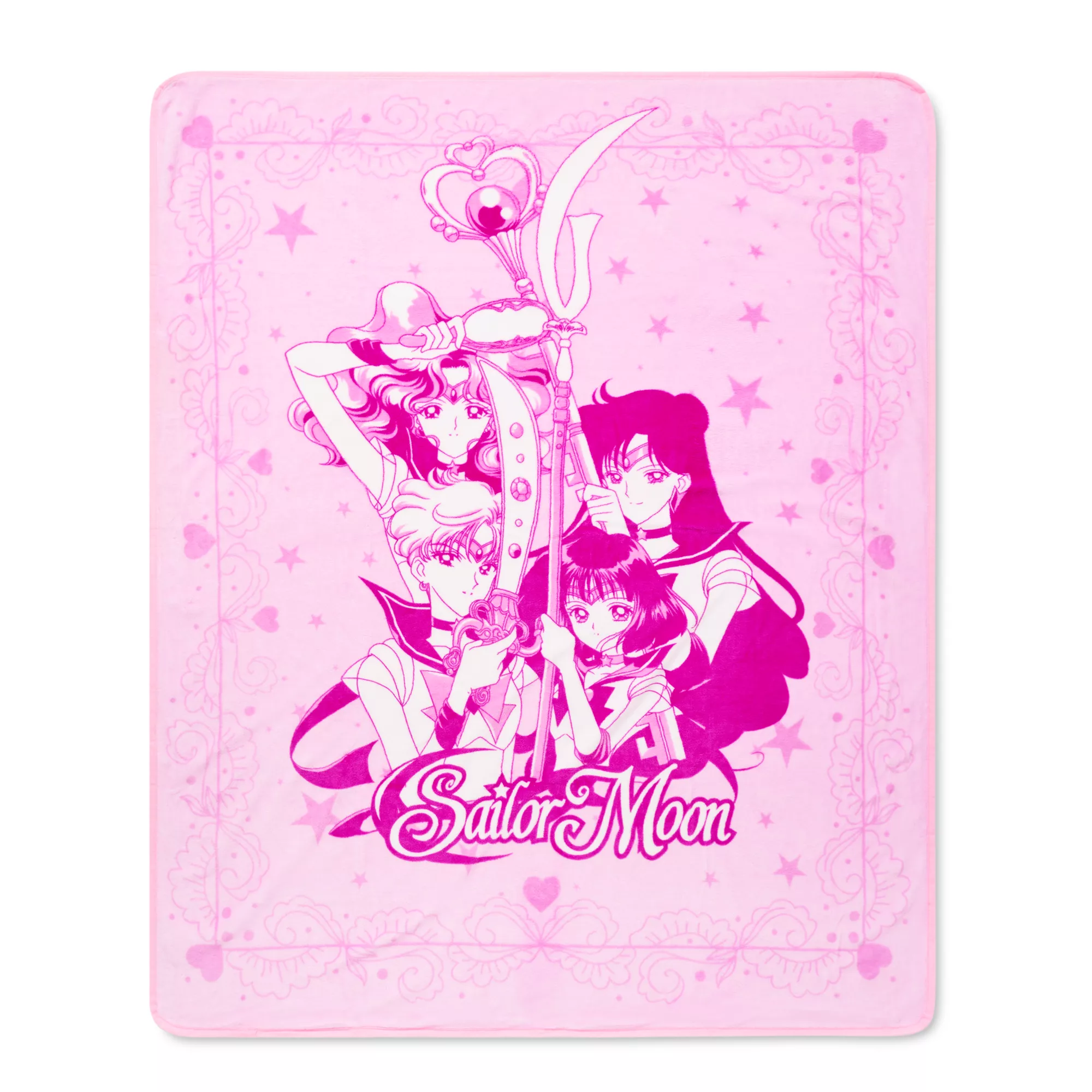 Group Sailor Moon Fleece Blanket at Spencer's