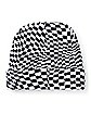 Checkered Alien Cuff Beanie Hat