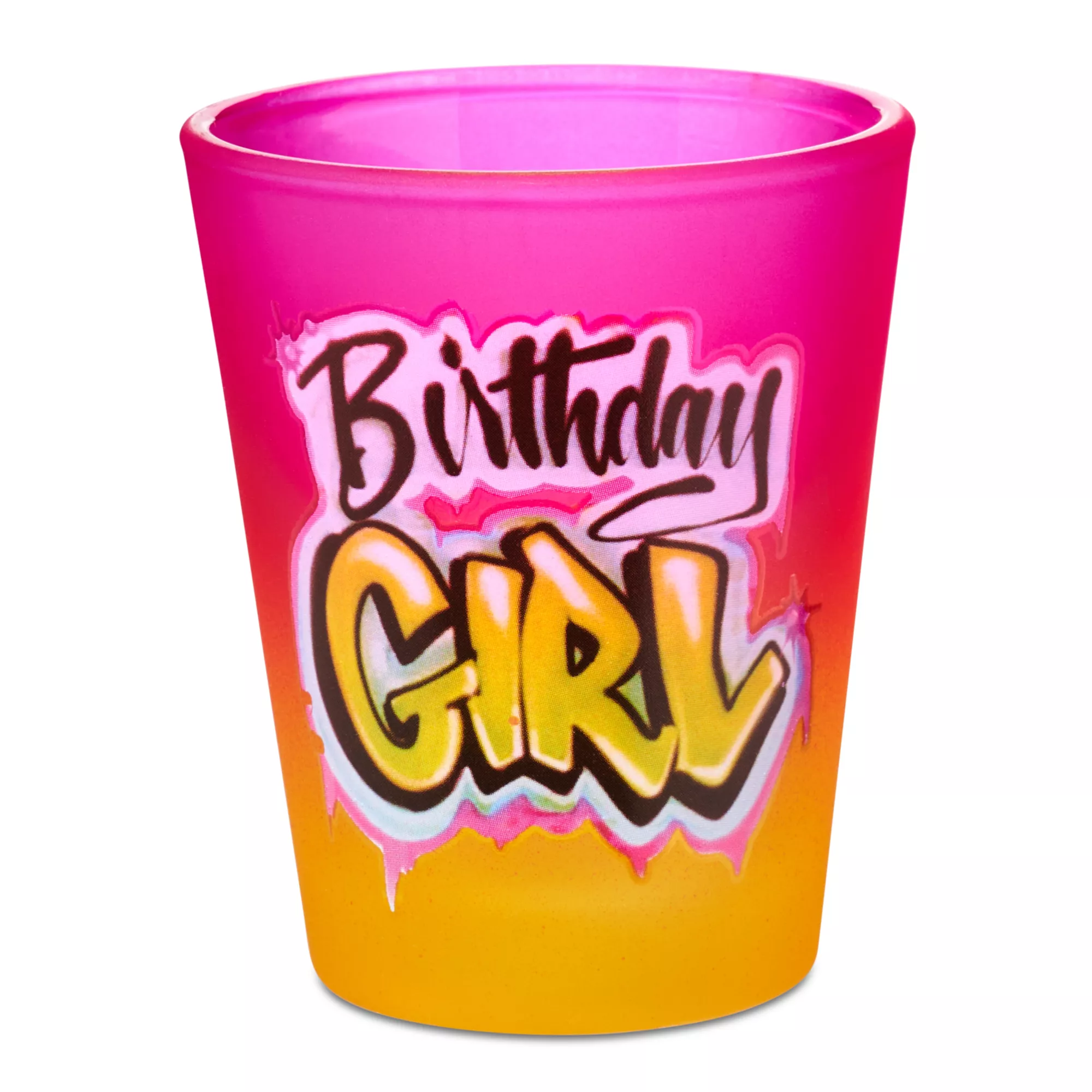 Airbrush Birthday Girl Shot Glass - 2 oz. at Spencer's