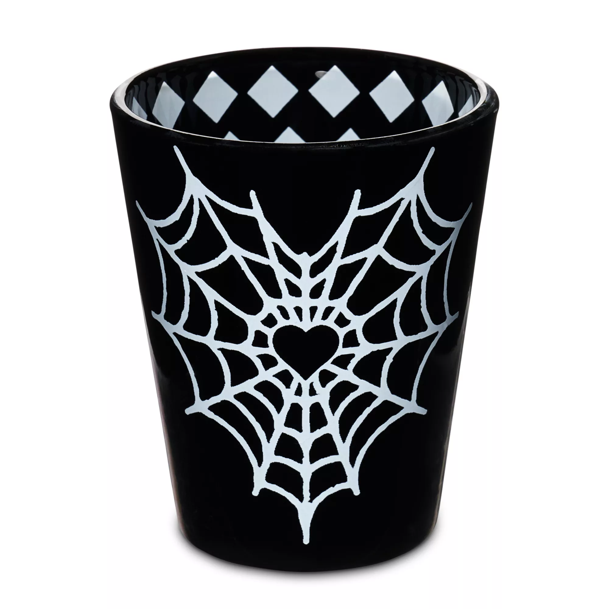 Black Spiderweb Heart Shot Glass - 2 oz. at Spencer's