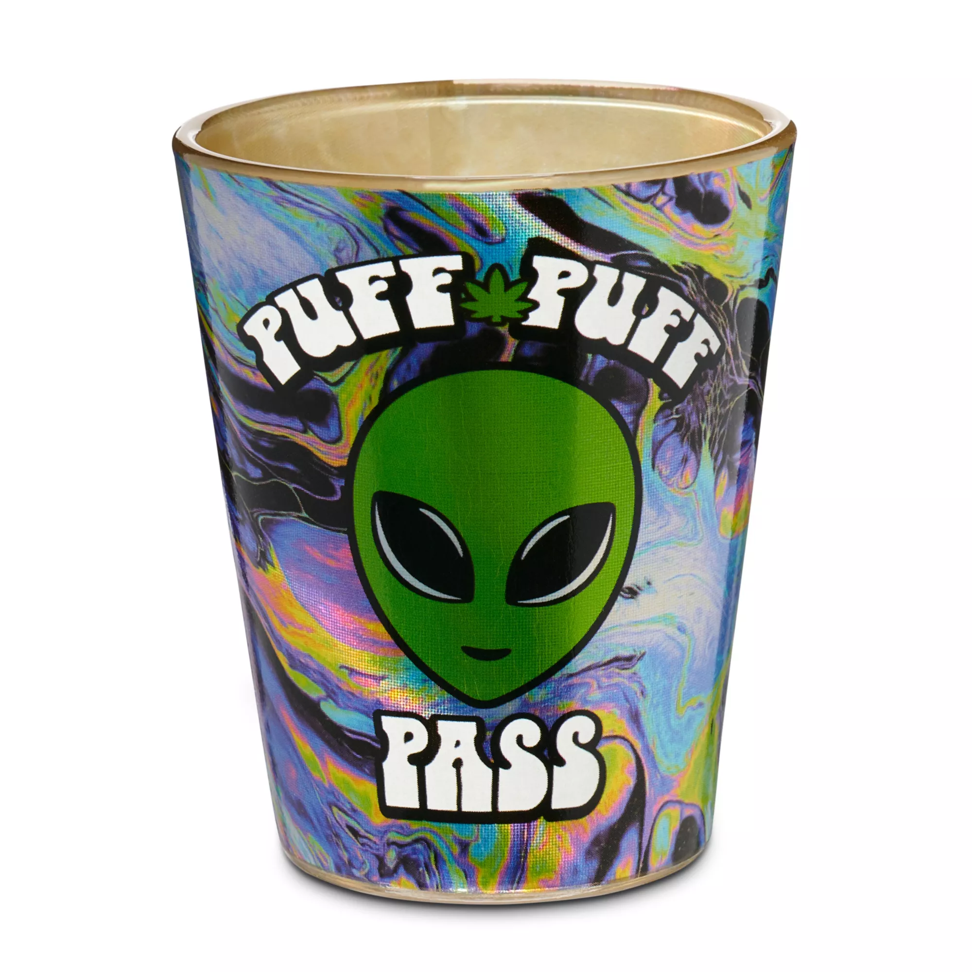 Puff Puff Pass Alien Shot Glass - 2 oz. at Spencer's