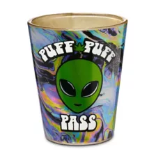 Puff Puff Pass Alien Shot Glass - 2 oz. at Spencer's