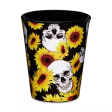 Sunflower Skull Shot Glass - 2 oz. at Spencer's