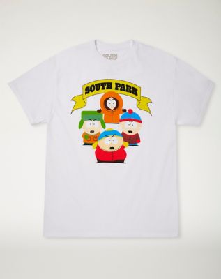 South Park Mens Logo Shirt - Cartman, Kenny, Kyle & Stan Tee - Classic  T-Shirt 