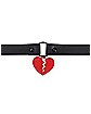 Broken Heart O-Ring Choker Necklace