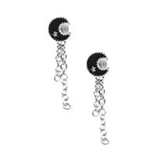 Crescent Moon Dangle Fake Plugs - 18 Gauge at Spencer's