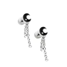 Crescent Moon Dangle Fake Plugs - 18 Gauge at Spencer's