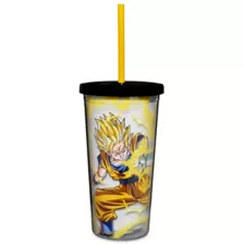 Super Saiyan Fight Cup with Straw 20 oz. - Dragon Ball Z at Spencer's