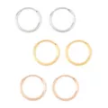Multi-Pack Gold Silver Rose Goldtone Endless Hoop Earrings 6 Pack - 20 Gauge at Spencer's