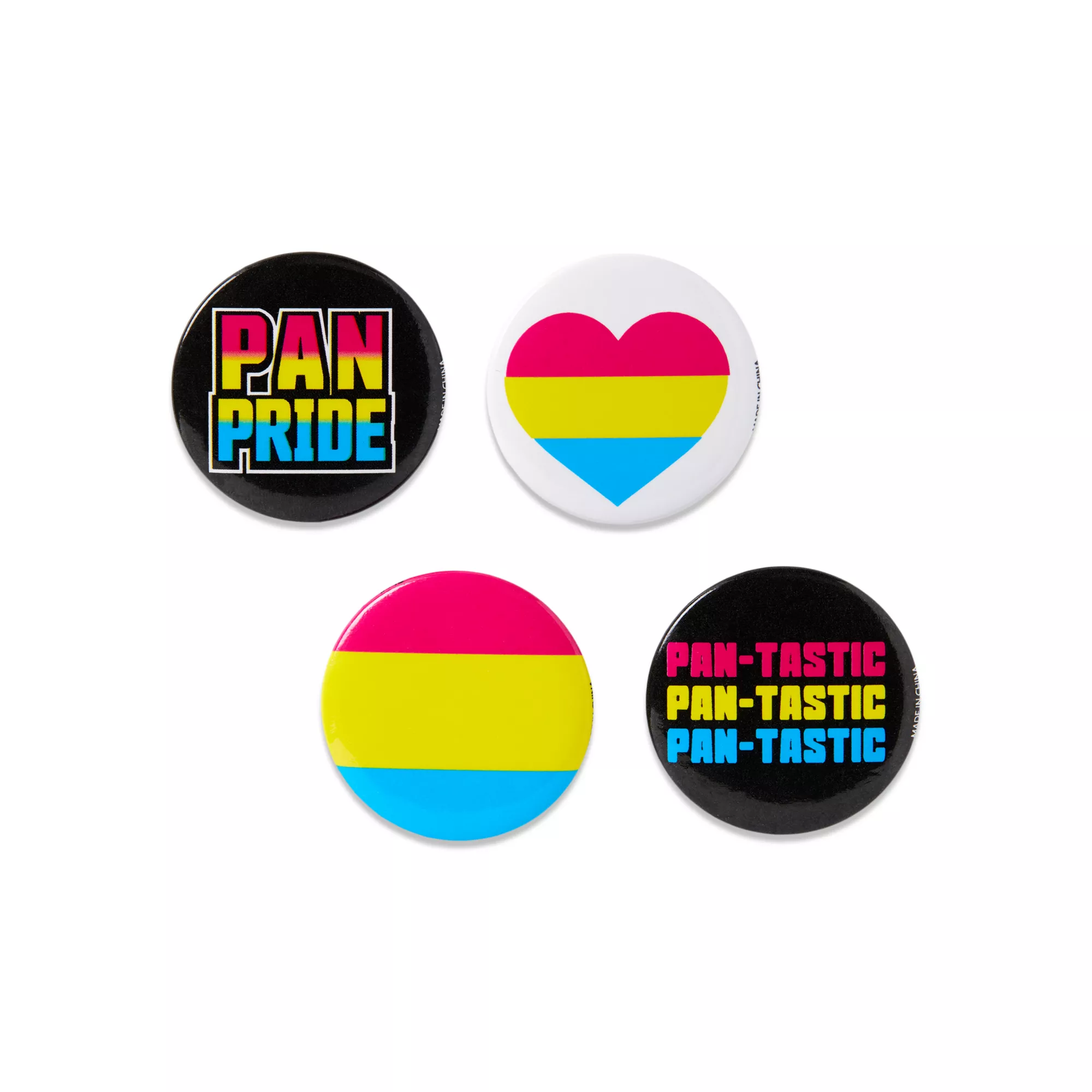 Pansexual Pride Buttons - 4 Pack at Spencer's