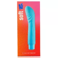 Soft AF Blue 10-Function Waterproof G-Spot Vibrator - 7.7 Inch at Spencer's