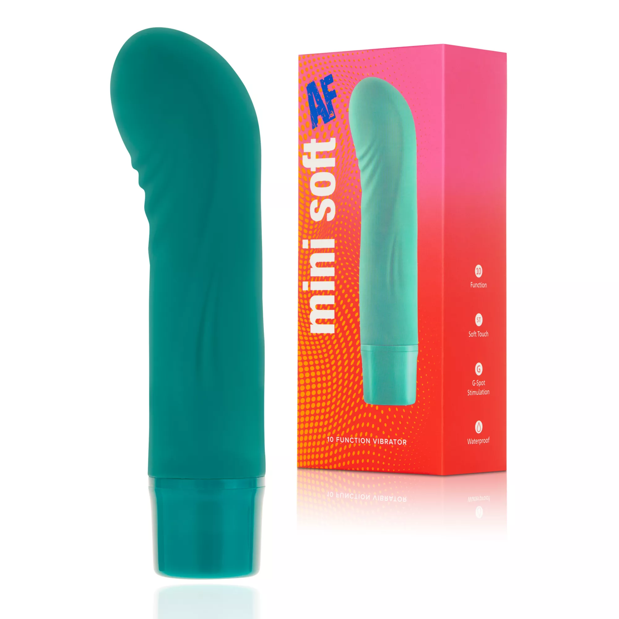 Mini Soft AF Teal 10-Function G-Spot Vibrator - 5.5 Inch at Spencer's