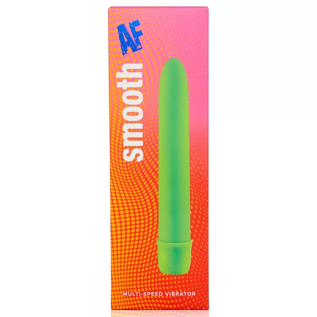 Smooth AF Green Multi-Speed Waterproof Vibrator - 7 Inch at Spencer's