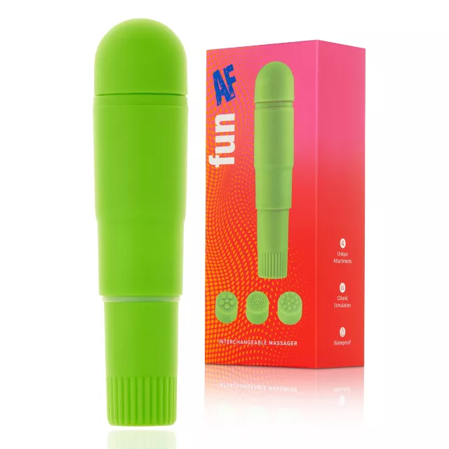 Fun AF Green Interchangeable Massager - 4 Inch at Spencer's
