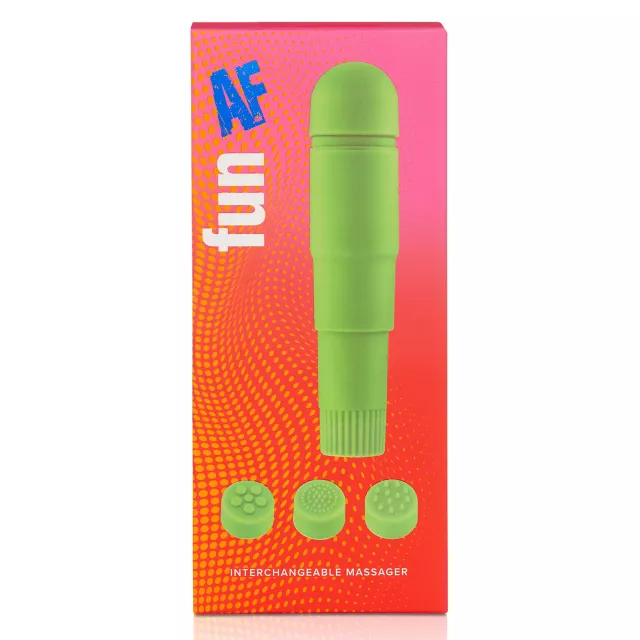 Fun AF Green Interchangeable Massager - 4 Inch at Spencer's