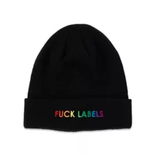 Fuck Labels Pride Cuff Beanie Hat at Spencer's