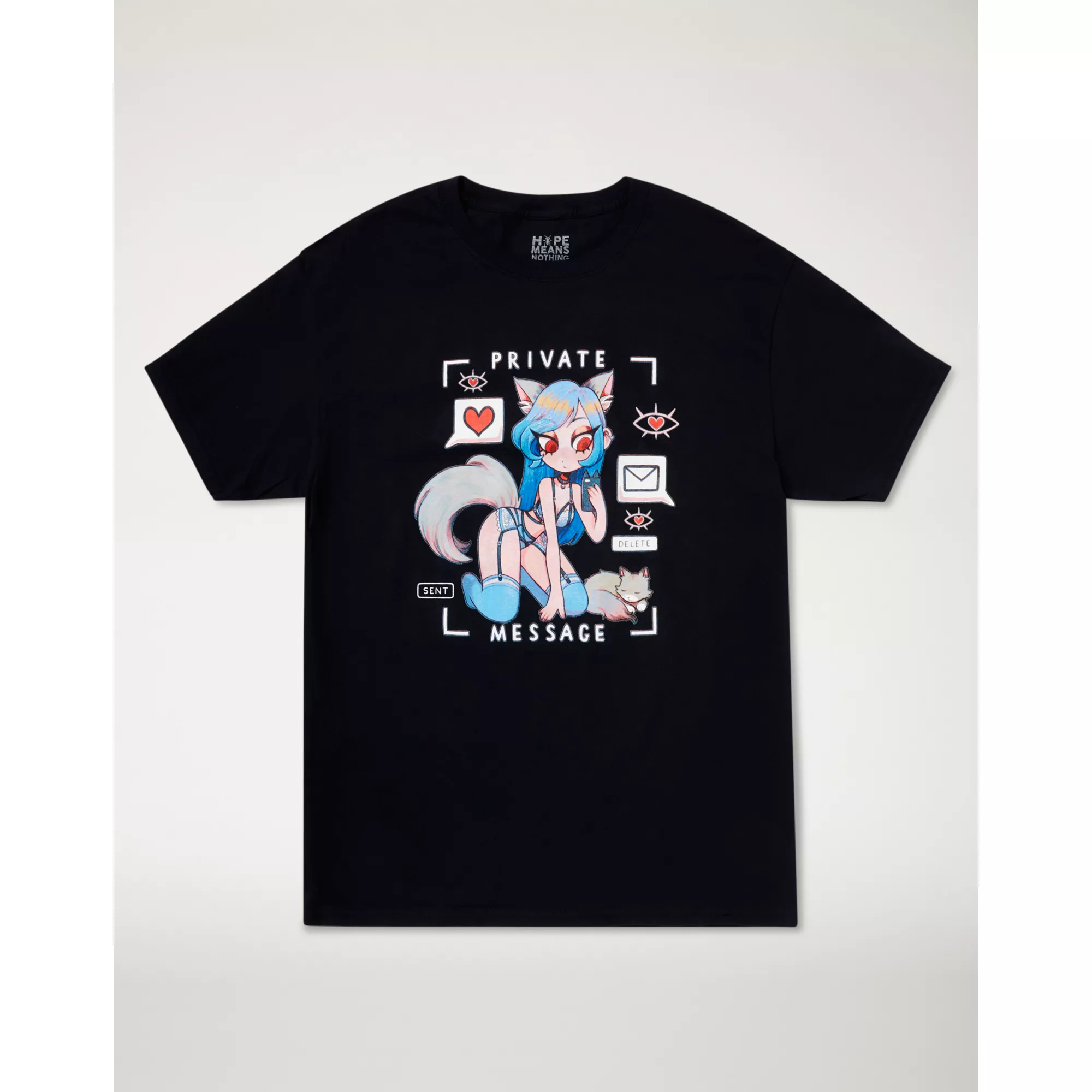 Anime Girl Private Message T Shirt at Spencer's